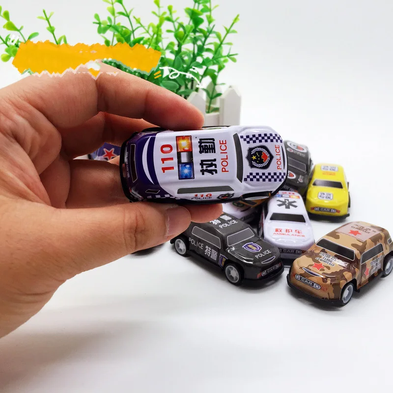 Custom Wholesale Hot Selling Kids Metal Iron Mini Small Car Model Toy Pull Back Inertia Cars