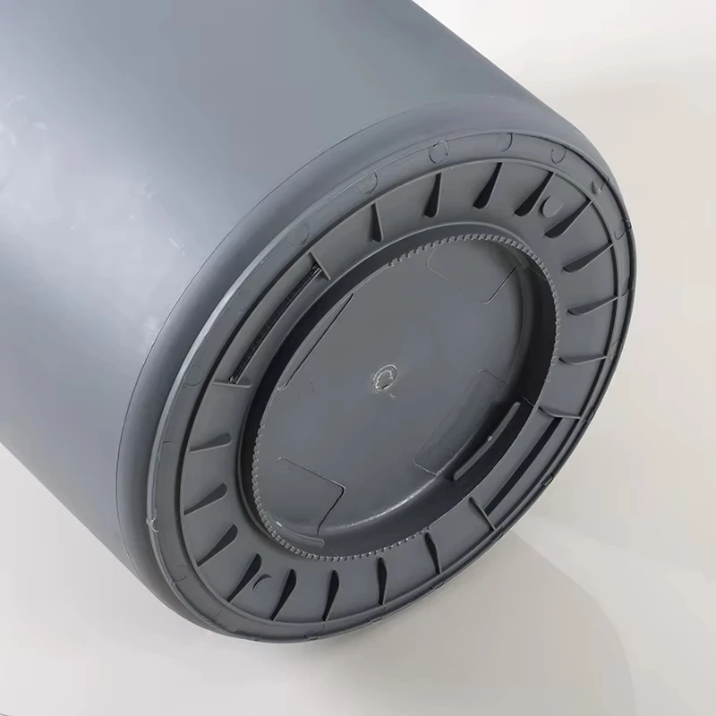 Gallon Funnel Open Plastic Garbage Bin With Rubber Wheel Base For Office, Hotel, Hospital Corridor
