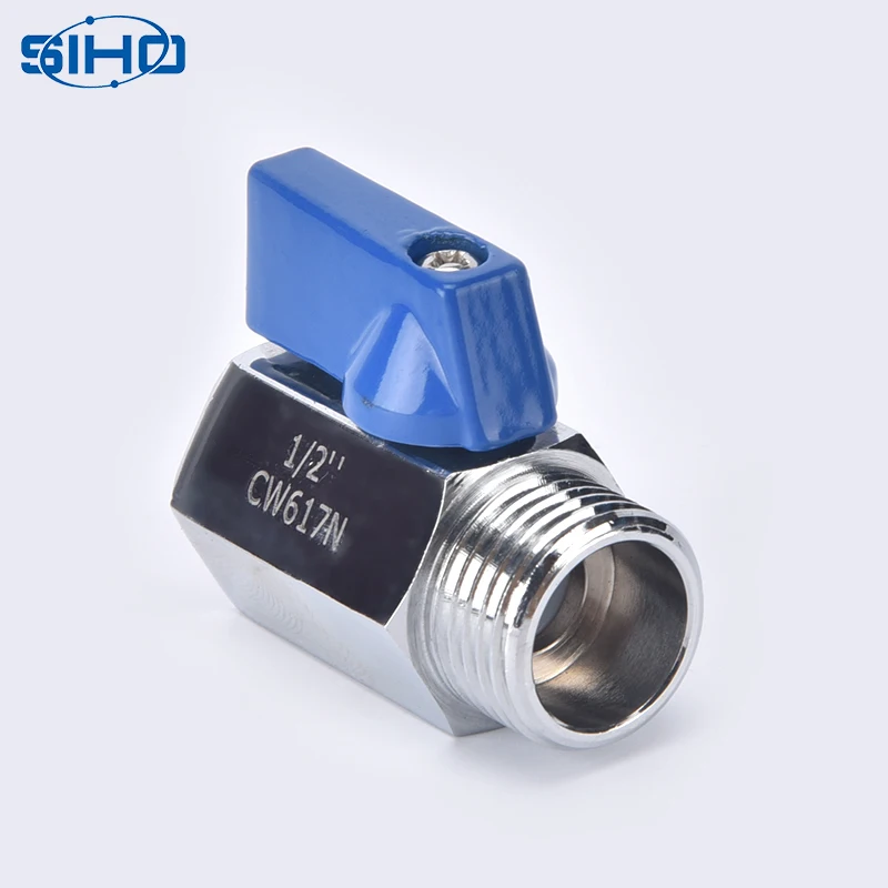 FM Mini Ball Valve Factory Direct Brass China Standard Yellow Brass Color Safety Manual Medium Temperature General Rubber OEM