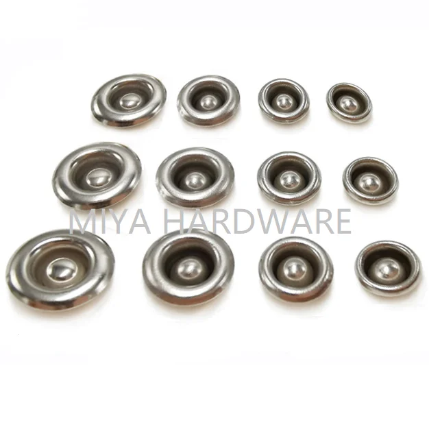 Brass Rivet shank Nipple down rivet size range from 6.2mm-14.2mm