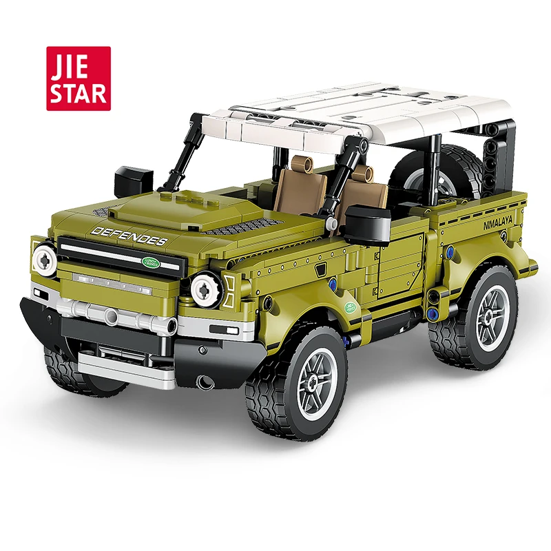 JIESTAR TOYS Hot Sell 560 Pcs Land Rover Defender Truck Car Model Block Toy Updated APP& RC Racing Car Building Block Brick Toy