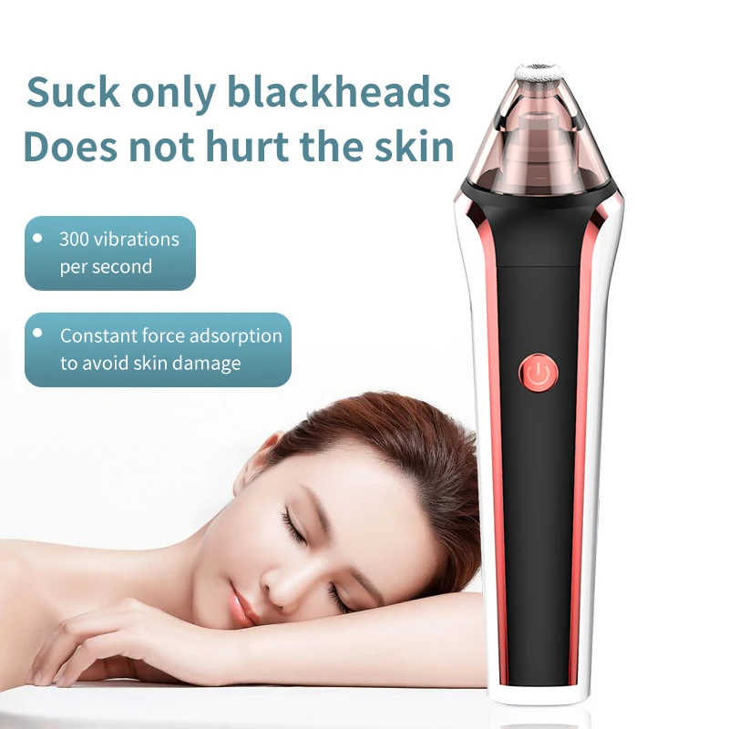 Custom wholesale electric pore nose cleaner  mobile phone visual portable mini facial whitehead vacuum blackhead remover