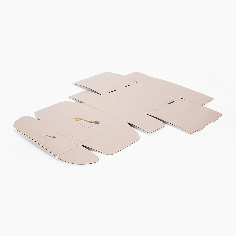 Biodegradable Pink Shipping Mailer Corrugated Paperboard Boxes Free Design Hair Package Paper Delivery Box For Small Business