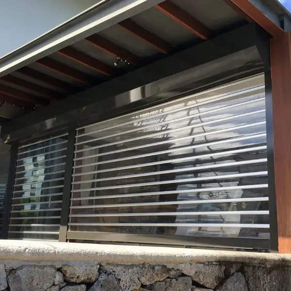Manufacturer Wholesale Garage Door Transparent Rolling Shutter Door For Commercial Shops