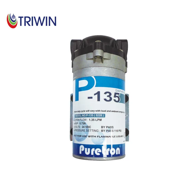 Electric 75GPD RO System Water Filter Pump for Outdoor Use 100GPD Capacity RO Membrane Water Filtration Parts