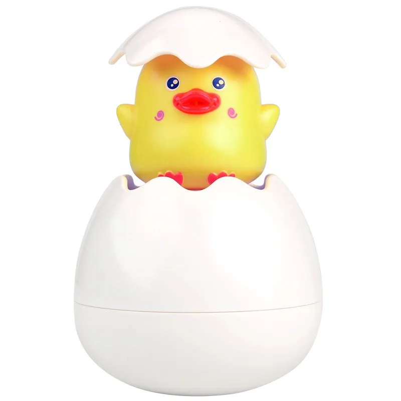 Baby clockwork sound floating mini yellow duck baby bath shower toy
