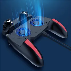 NEW H10  Gaming GamePad Double Cooler Cooling Fan with Trigger Mobile Game Controller Gamepad Joystick