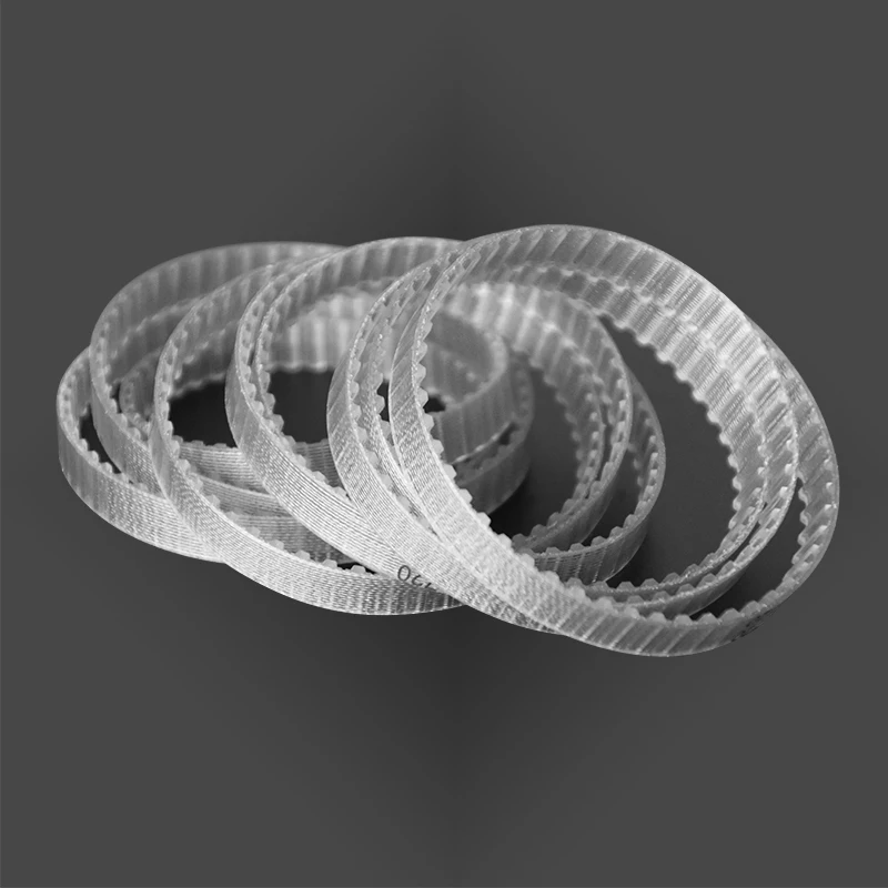 Truly endless drive belt transparent PU steel wire core timing belt