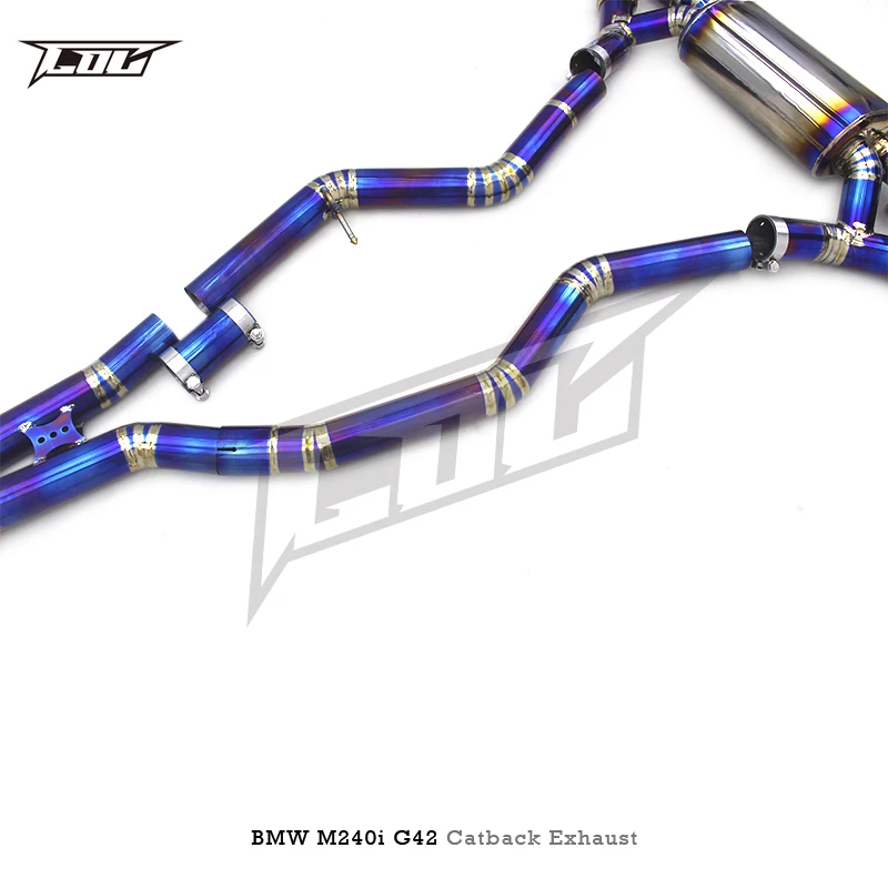 Custom Titanium Exhaust catback Tuning Auto Parts For BMW M240/M240i B58 G42 3.0T 2017-2023