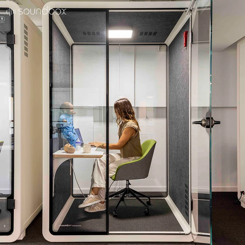 New Fashion Vocal Booth Soundbox Recording Booth For Sale Noise Reduce Soundproof Booth Office