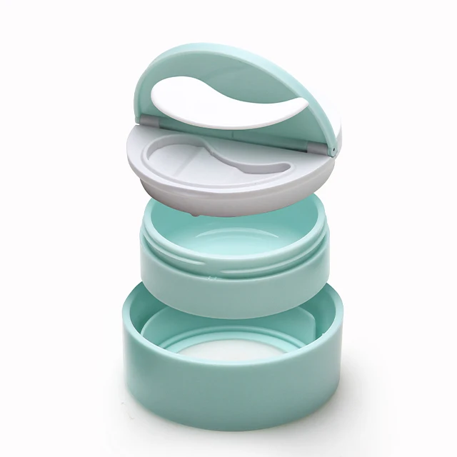 Double Wall Eco-friendly Wide Mouth ABS Body Cosmetic Containers Plastic Cream Jar