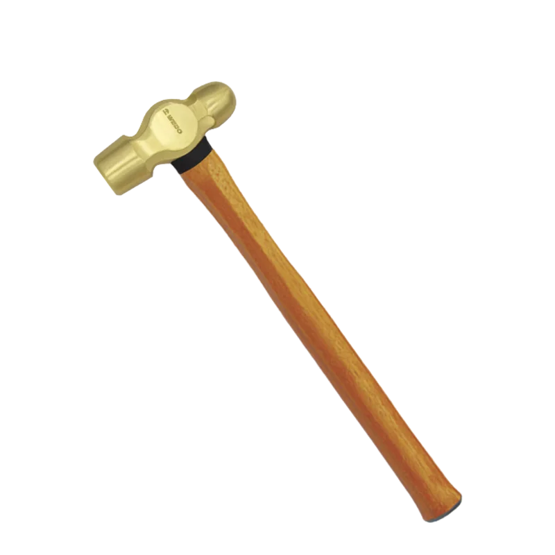 2023 Hot Selling Multi Purpose Non magnetic Round Head Brass ball pein 2lbs hammer for explosive atmospheres