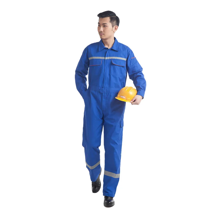  Sidiou Group Customized Long-sleeved One-piece Security Guard Uniform Engineering Suits Workshop Work Clothes With