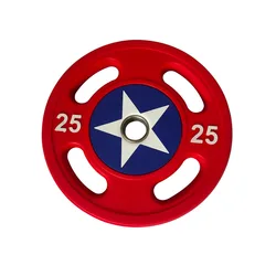 Commercial Gym Equipment Strength Training Weight Lifting plates Urethane Coated Grip Weight Plate