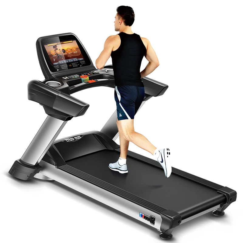 YPOO Best commercial treadmill with LCD display 150 kg treadmill large running belt gym commercial treadmill