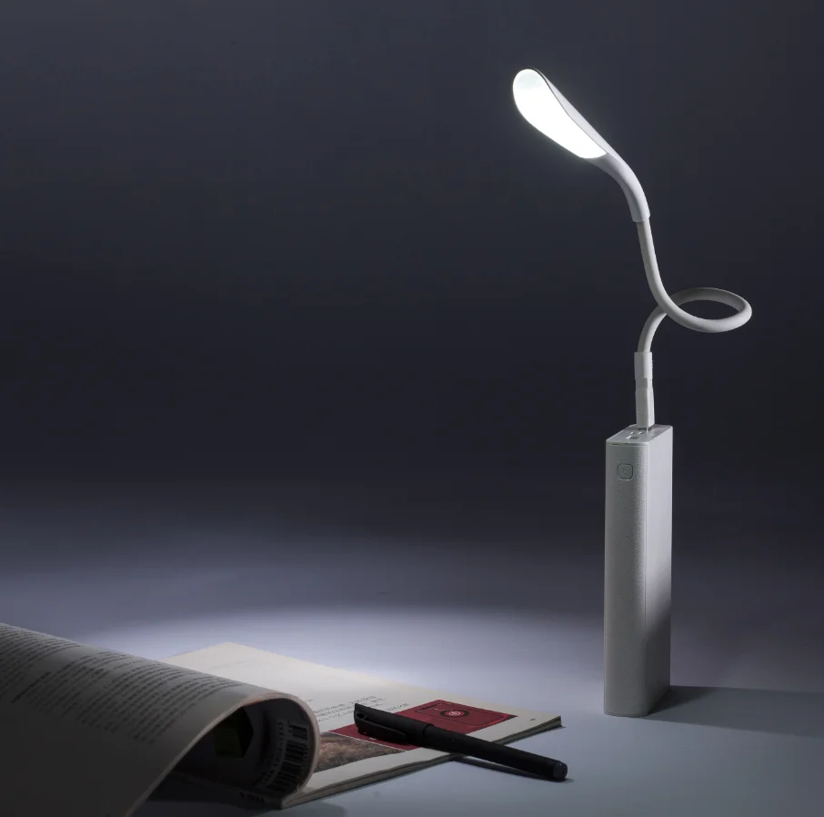 Bright LED USB Lamp Light Reading Lamp for Laptop Flexible Neck Black