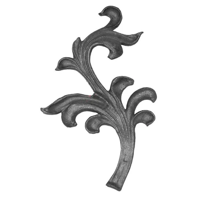 Decorative cast steel flowers wrought iron