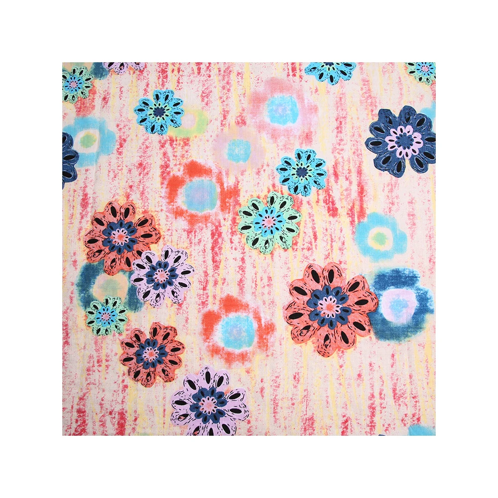 Beach Style Soft 110gsm 100% Rayon 45s Custom Hawaii Printed Rayon Woven Fabric