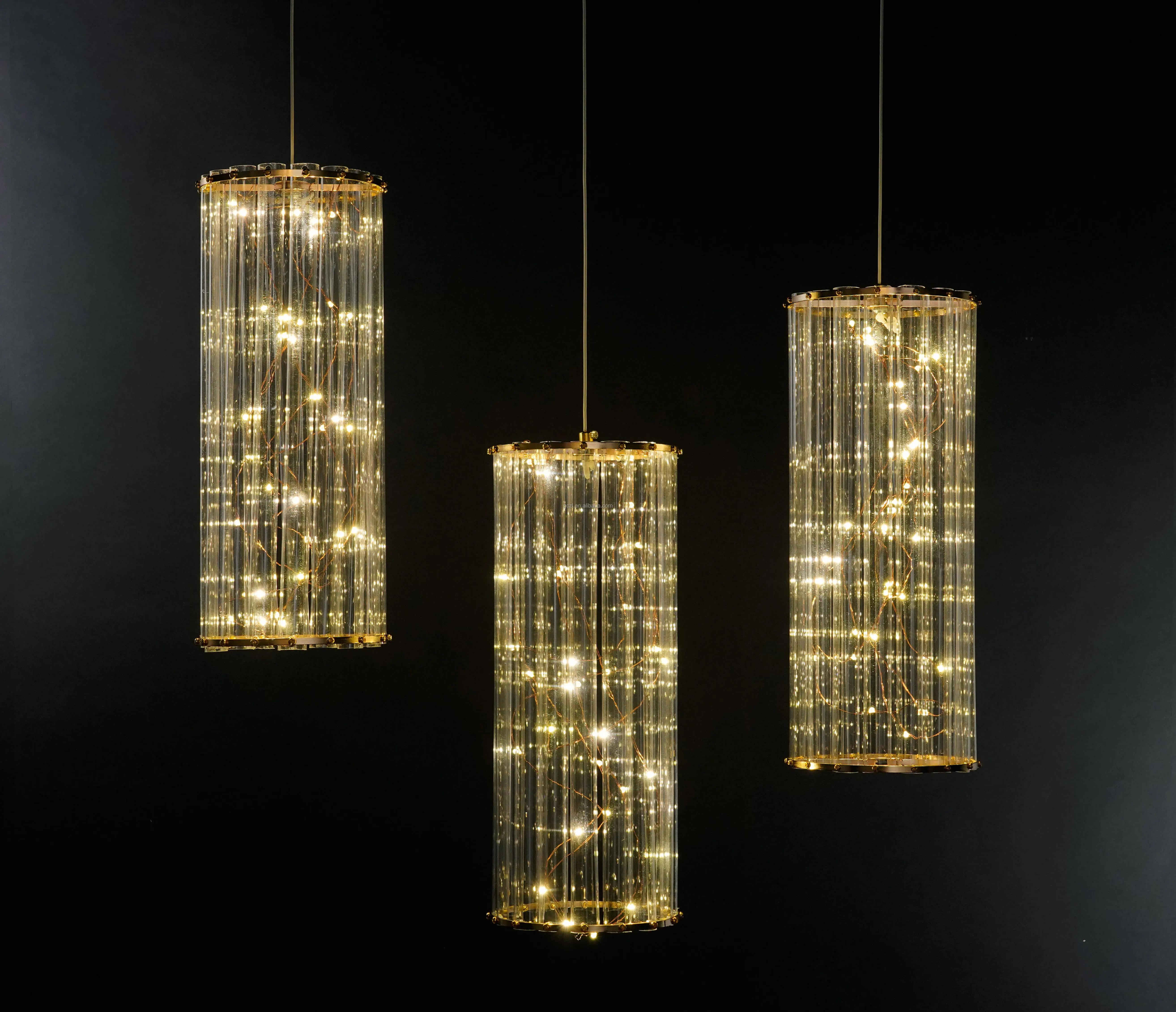 High quality 3 heads LED Wedding Stage Decoration Crystal Pendant Lamp Wedding Road Guide Lamp