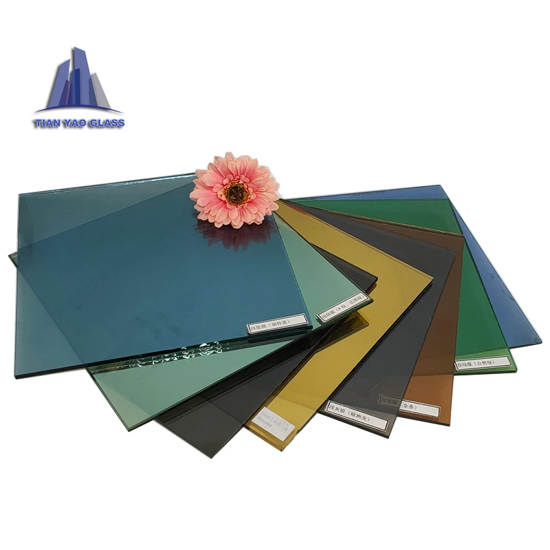 3 мм-12 мм тонированное поплавковое солнечное светоотражающее стекло с зеленым синим серо-бронзовым цветом по желанию