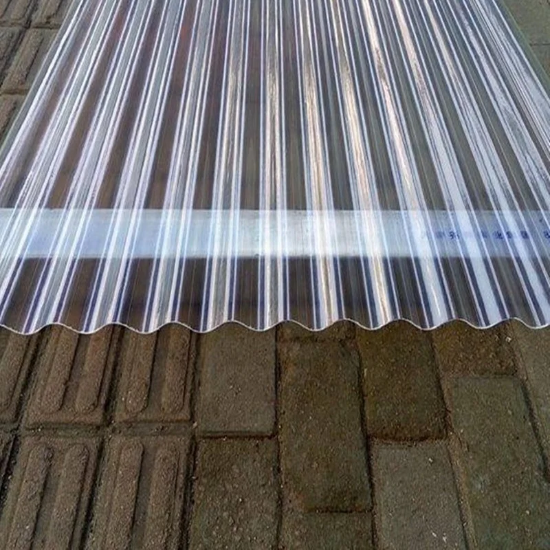 Прозрачные гофрированные пластиковые кровельные листы