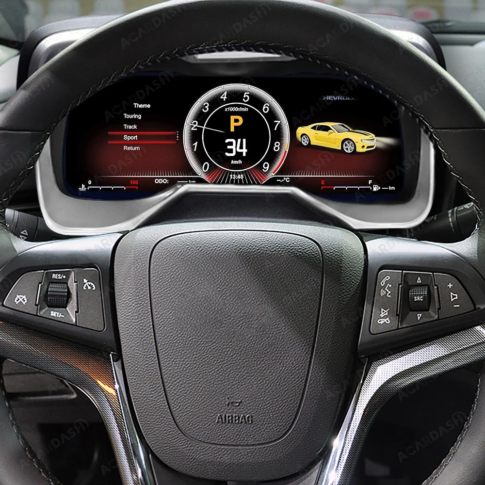 Acardash Camaro Screen for Gen 5th LCD Dashboard Digital Dash Gauges Speedometer Instrument Panel Digital Cluster For