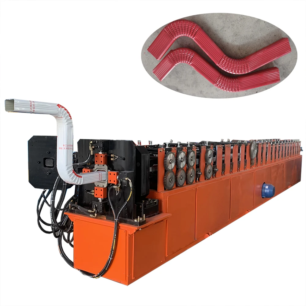 Exhaust Steel Pipe Making Machine Equipment Water Gutter Buy Tube End Narrowing Integrated Downpipe Forming Machine