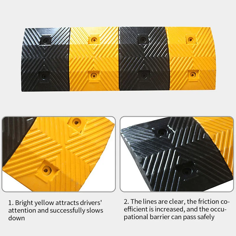 Industrial customization Speed bumps rubber Road deceleration facilities for garage
