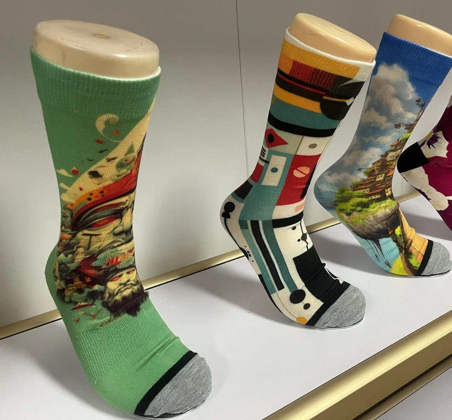2024 Hot Sale 360 Degree Seamless Sublimation Socks Printer Custom Inkjet Sock Printing Machine