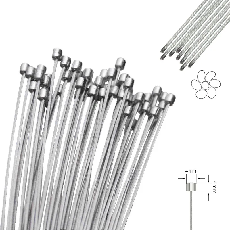 High quality MTB Fixed Gear Bicycle Brake Line Shift Cable Shifter Gear Brake Cable Core Inner Wire Steel Speed line 4*4*1.2