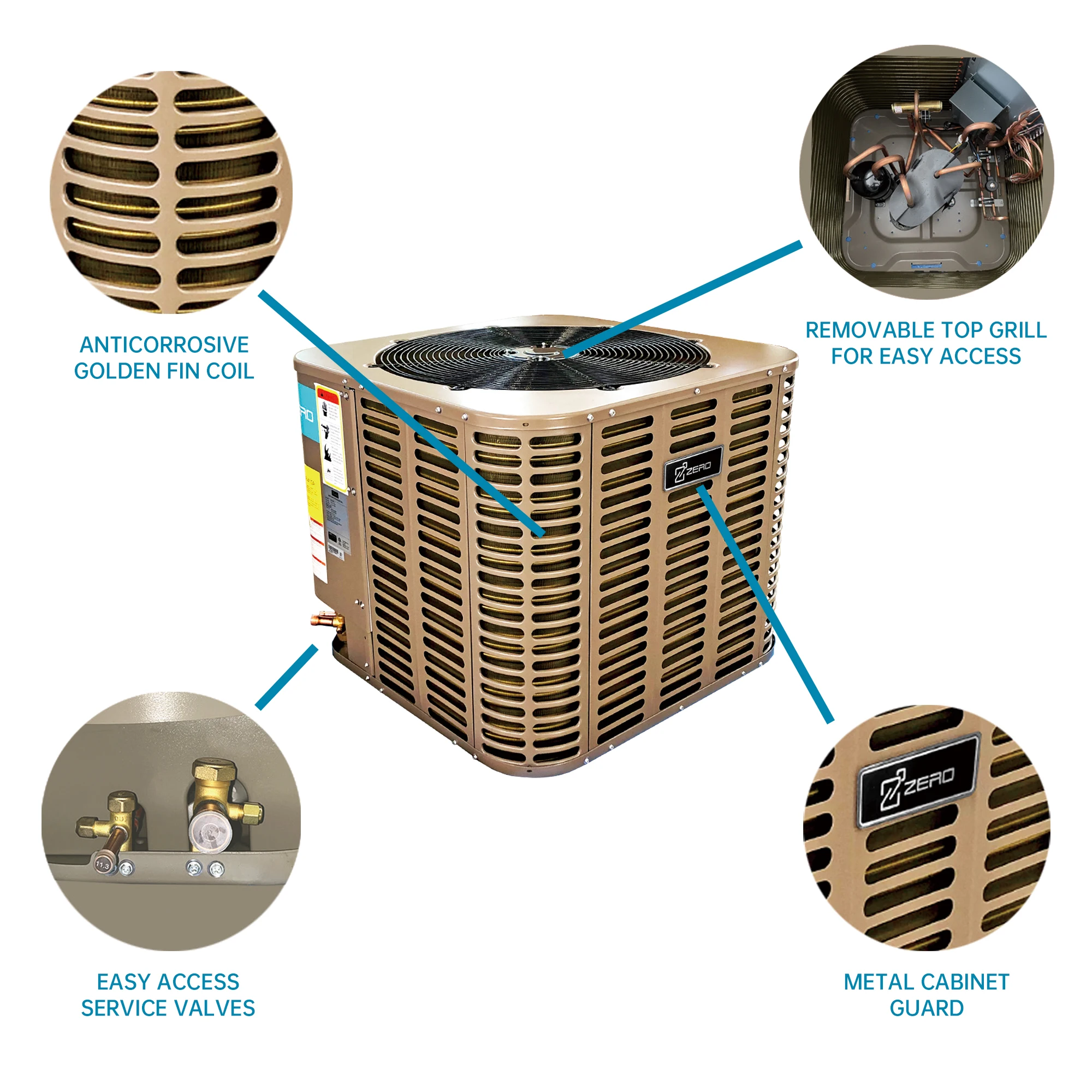 Manufacture 18 Seer 48000 Btu Air Handler Split Air Conditioners R410a Ducted Split Unit Light Commercial Air Conditioner