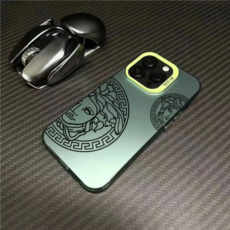 Hot Sale Tide queen avatar colored silver phone case For iPhone 16 15 Pro Max 14 13 12 11 IMD Transparent shockproof cover