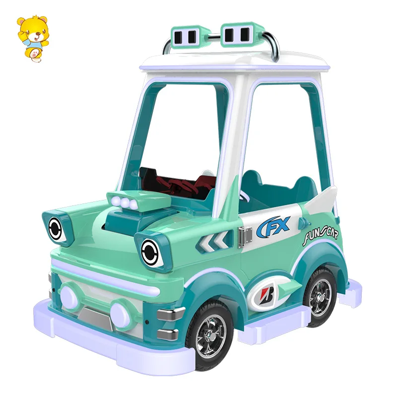 Haojile Amusement Park Outdoorbig Wheel Anti Collision Parent-Kid Ride Battery Bumper Cars Ride On Car Kid Games