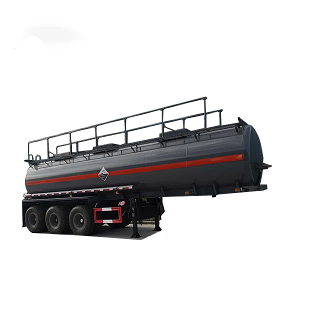 Competitive price 3-axle chemical semi-trailer sulfuric acid transport tank semi-trailer