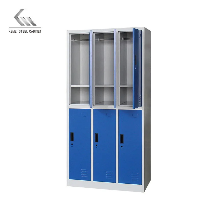 Недорогой металлический шкафчик шкаф для тренажерного зала старшей школы офиса мини хранения однодверный или многодверный