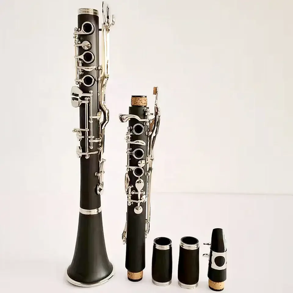High quality good price bakelite nickel plated 20 keys German system clarinet instrument