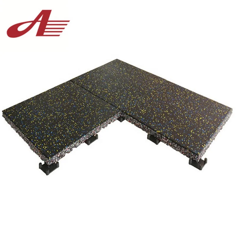 
Factory hot sale gym rubber flooring Anti-vibration rubber mat for crossfit Non-toxic rubber floor tile for gym 