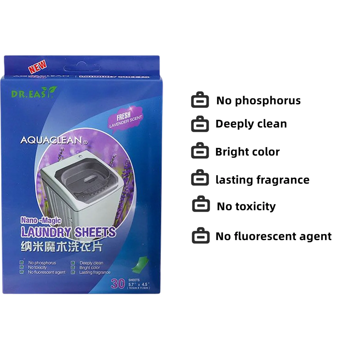 Eco-friendly Biodegradable Pure Natural Plant Laundry Detergent Sheet