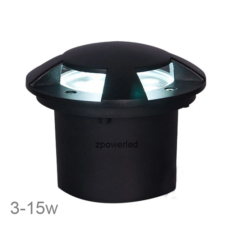 Outdoor recessed steplight IP67 waterproof 7w 9w pathway lights in ground with 3 beam surface