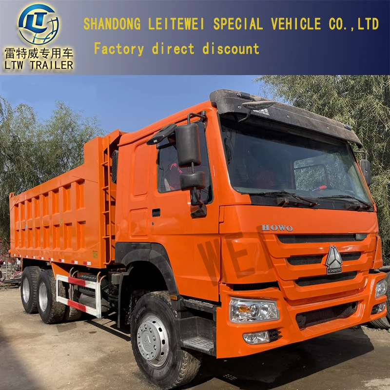 China 20 cubic meters sinotruk 1200r20 Tires 40 Ton 12 tyre used HOWO 371HP Dump Truck price