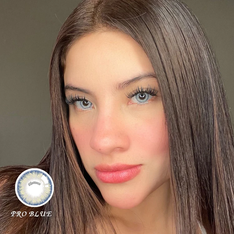 Accept customization nice charming color Meetone Pro crystal korea quality yearly soft eye cosmetic colored contact lenses