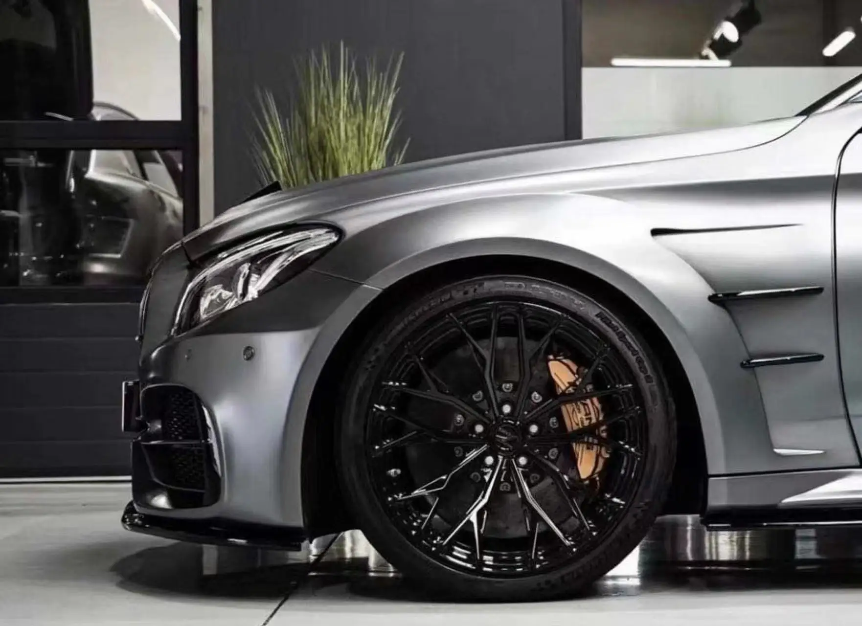 W205 C63/c class sedan /coupe PD style carbon/ FRP wide body kit for Mercedes 2015-on