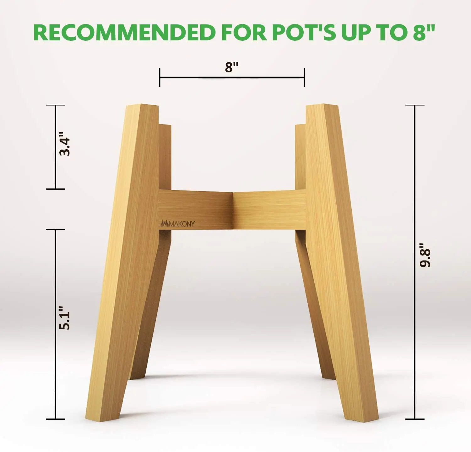 Adjustable X Shape Adjustable Eco-friendly Modern Bamboo Barrel Wooden Plant Holder Flower Pot Stand