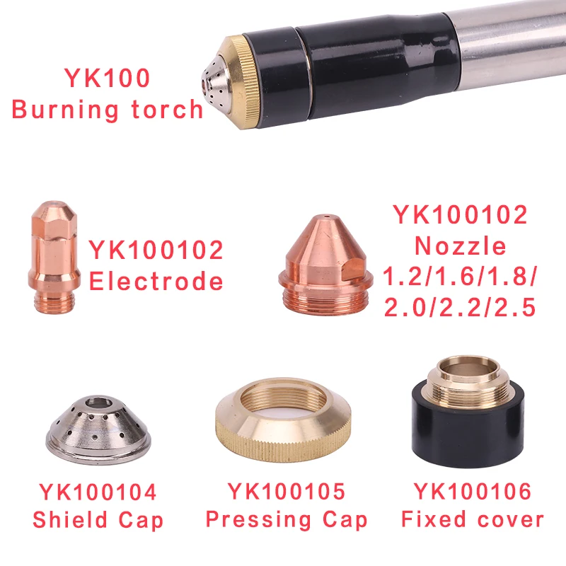 Yk-100 Huayuan Plasma Torch YK100103 Electrode and Nozzle for Plasma machine Source or LGK-100IGBT