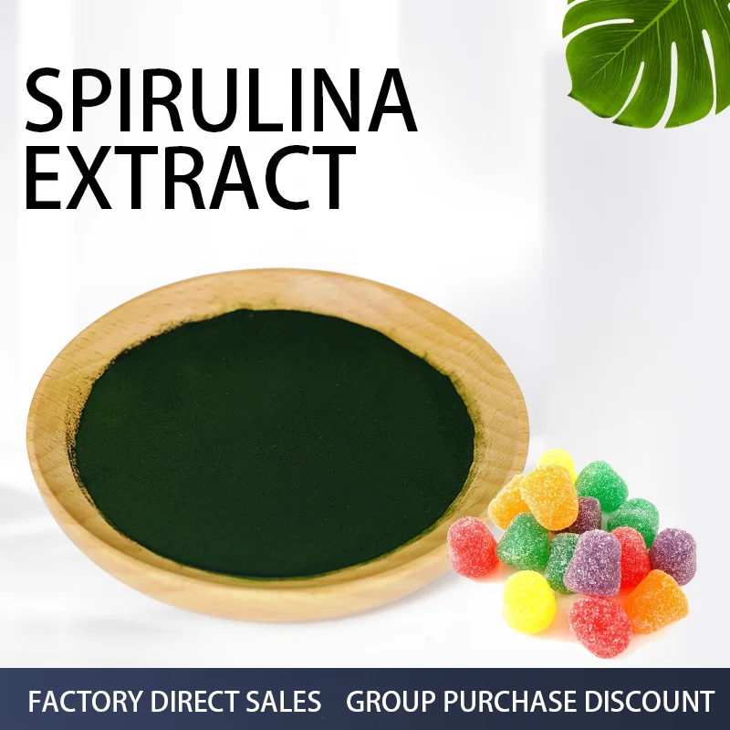 spirulina animal feed  blunt spirulina extract powder green natural pigment