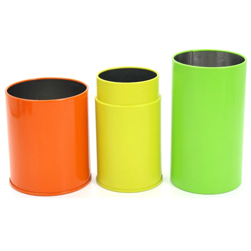 Custom metal mini aluminum tin box universal round small tea can
