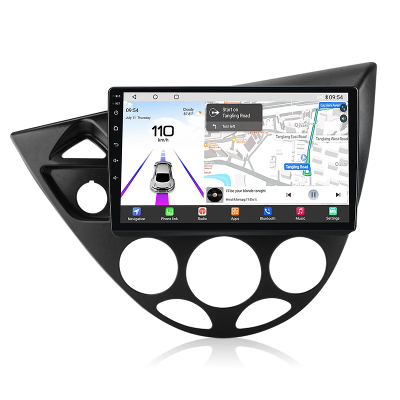 Автомагнитола для Ford Fiesta 1995-2001 с 8-ядерным процессором Apple CarPlay