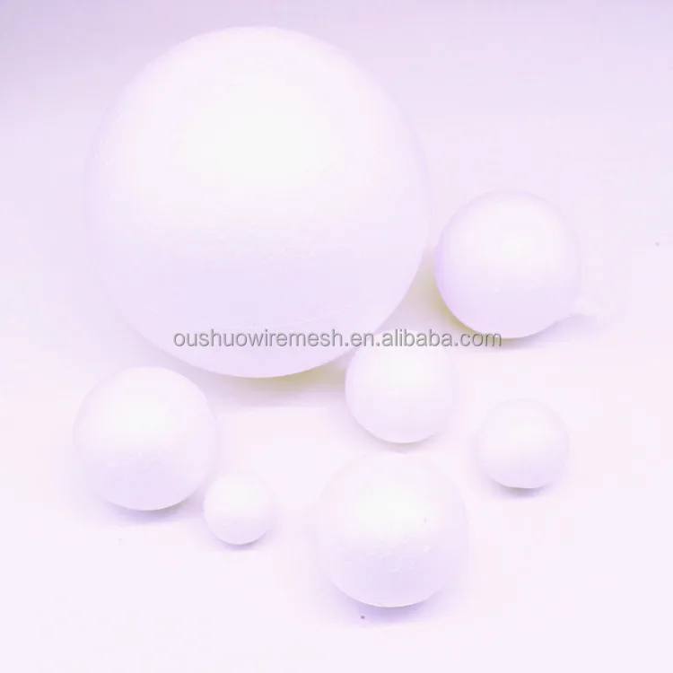 Craft Foam Balls White Styrofoam Smooth Round Balls for Home Easter Supplies School Arts Craft Project and Holiday Party