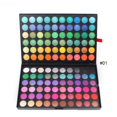 Yuxi 120 Color Wholesale Custom Eyeshadow Palette Makeup Pearlescent Light High Quality Eye Makeup Glitter Eyeshadow Palette