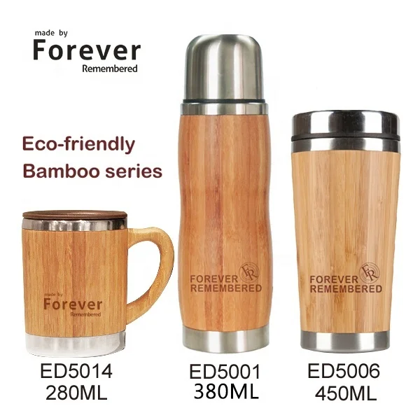 
Tea does not pour wengmu cup bamboo coffee vacuum bamboo thermos 